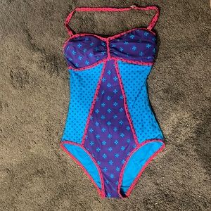 Marc Jacobs Cleo Mix One Piece Bathing Suit P/TP (fits like XS)